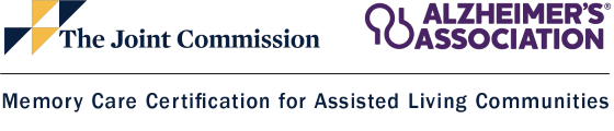 The Joint commission and Alzheimer's Association Logos